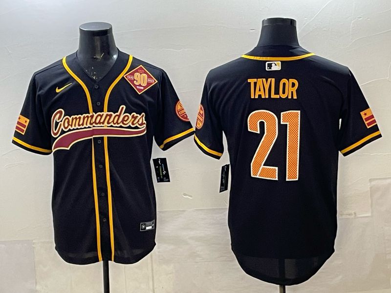 Men 2025 Nike Washington Commanders #21 Taylor Black 3th generation Joint Name Limited NFL Jersey 005